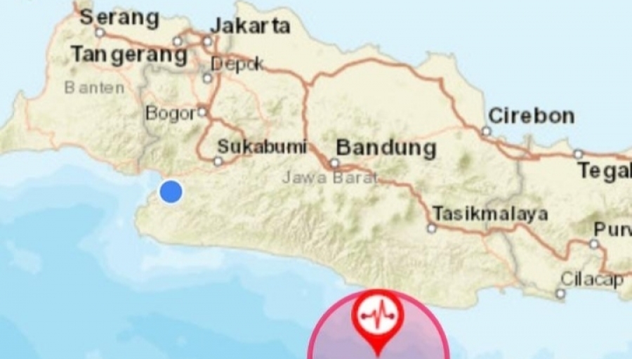 Gempa Terasa di Sukabumi Pusat Gempa Pangandaran