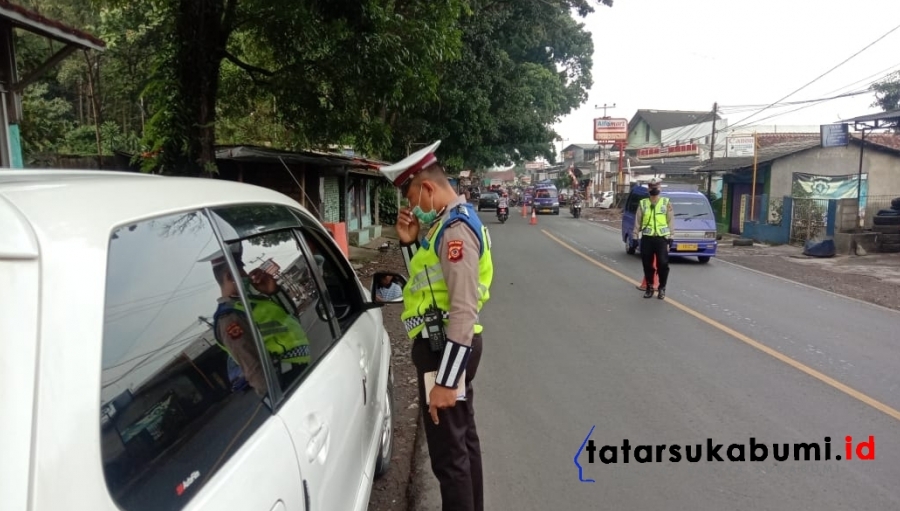 Polres Sukabumi Gelar Operasi Kendaraan di Ruas Jalan Parungkuda