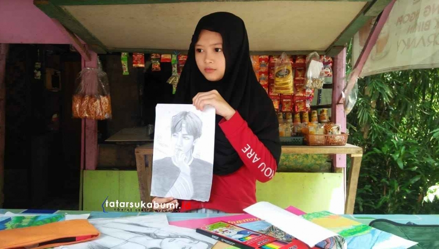 Gadis Cantik Penjual Kopi Pelukis Sketsa Kidal Asal Sukabumi Nasibnya Kini