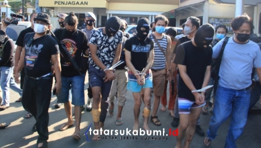 2 dari 4 Geng Motor Penyebar Teror dan Penganiaya Warga Tipar Sukabumi di Tembak Polisi