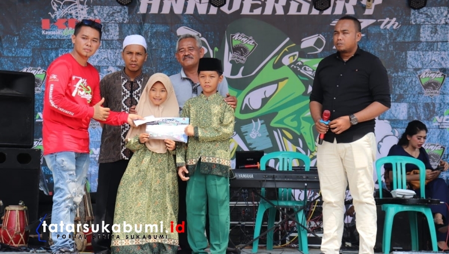 7 Anniversary Ninja Owner Society Sukabumi Dihadiri 70 Club Motor Kawasaki Ninja se-Indonesia