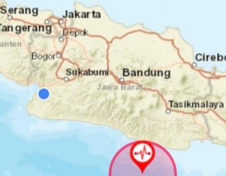 Gempa Terasa di Sukabumi Pusat Gempa Pangandaran