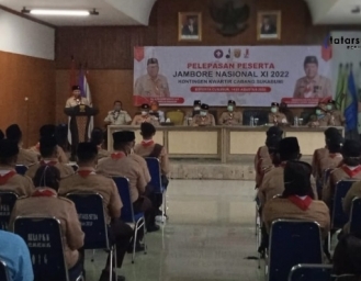 16 Anggota Pramuka Terbaik Kabupaten Sukabumi Ikuti Jambore Nasional XI di Buperta Cibubur