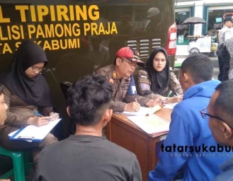 Razia Satpol PP Sukabumi, Jualan di Zona Merah Sukabumi Siap Siap Sanksi Tipiring