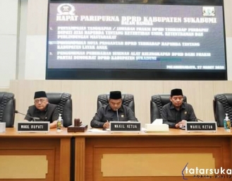Paripurna DPRD Kabupaten Sukabumi Pembahasan Raperda KLA dan Raperda Keterlibatan Umum Ketentraman dan Perlindungan Masyarakat