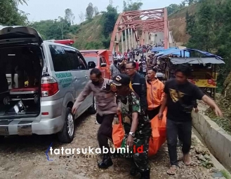 Pria Asal Jakarta Tewas Setelah Lompat Dari Jembatan Cinumpang Jalan Lingkar Utara Sukabumi 