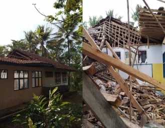 Gempa Bumi Selatan Sukabumi, Membuat Ambruk Atap Kelas SD Negeri Talagamurni Cimahpar Kalibunder Sukabumi