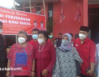 PDI Perjuangan Kabupaten Sukabumi Berbagi di Bulan Ramadan 1442 Hijriah