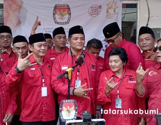 PDI Perjuangan Resmi Daftar 50 Caleg ke KPU Target 11 Kursi DPRD Kabupaten Sukabumi