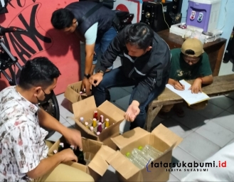 Operasi Antik 2022 Polisi Sisir Peredaran Miras di Wilayah Hukum Sukabumi