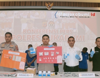Polres Sukabumi Tangkap Belasan Pengedar Sabu Ganja dan Obat Terlarang
