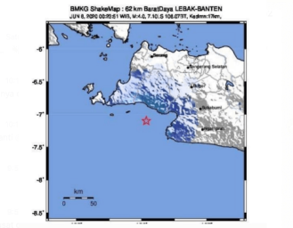 Gempabumi Magnitudo 4 di Wilayah Laut Lebak Banten, Dirasakan Warga Selatan Sukabumi