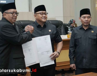 Rapat Paripurna DPRD Kabupaten Sukabumi Pembahasan Perubahan Perda 9 dan Pertanggungjawaban Pelaksanaan APBD 2022