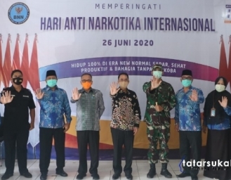Seremonial Peringatan HANI 2020 BNNK Sukabumi Dilaksanakan Secara Virtual