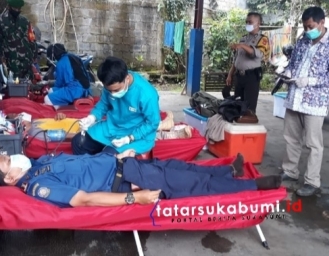 Donor Darah Damkar Kabupaten Sukabumi, PMI Masih Butuh 500 Labu Darah Setiap Bulan