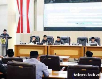 Rapar Paripurna Penyampaian Laporan Badan Anggaran DPRD Kabupaten Sukabumi 
