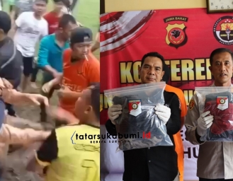 Kericuhan Sepakbola Tarkam di Sukabumi yang Sempat Viral Berujung Penangkapan 2 Tersangka Pemukulan
