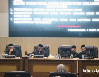 Paripurna DPRD Kabupaten Sukabumi Penetapan Rencana Kerja dan Nota Pengantar Raperda Perlindungan Masyarakat