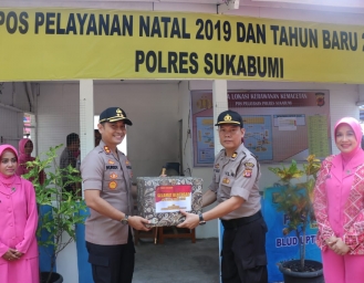 Kapolres Sukabumi Periksa Kesiapan Pos Pam Jelang Perayaan Tutup Tahun di Kawasan Pantai Palabuhanratu